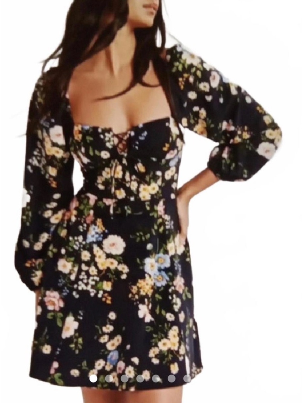 ✨Abercrombie Floral Black Dress✨